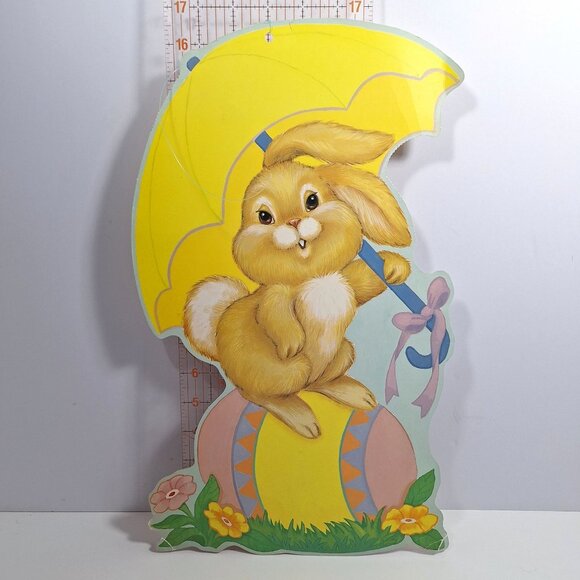 Easter Vintage 20" Die Cut Cardboard Wall Decorations Eureka American Greetings - Picture 11 of 12